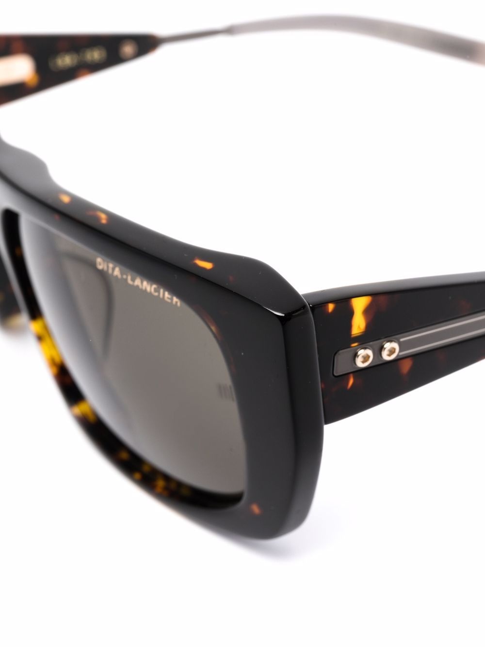 tortoiseshell square-frame sunglasses - 3