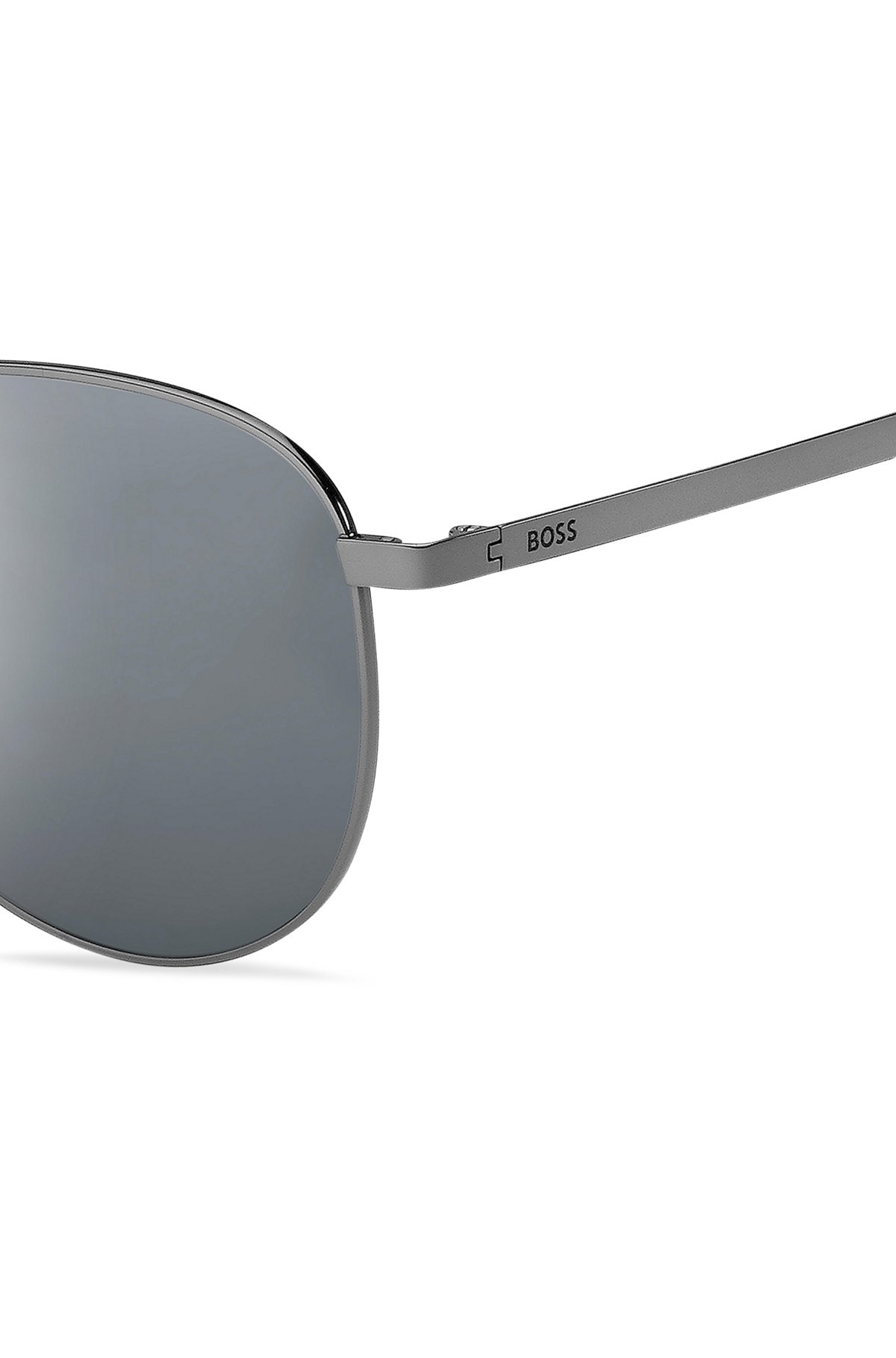 STEEL SUNGLASSES WITH BRANDED BETA-TITANIUM TEMPLES - 2