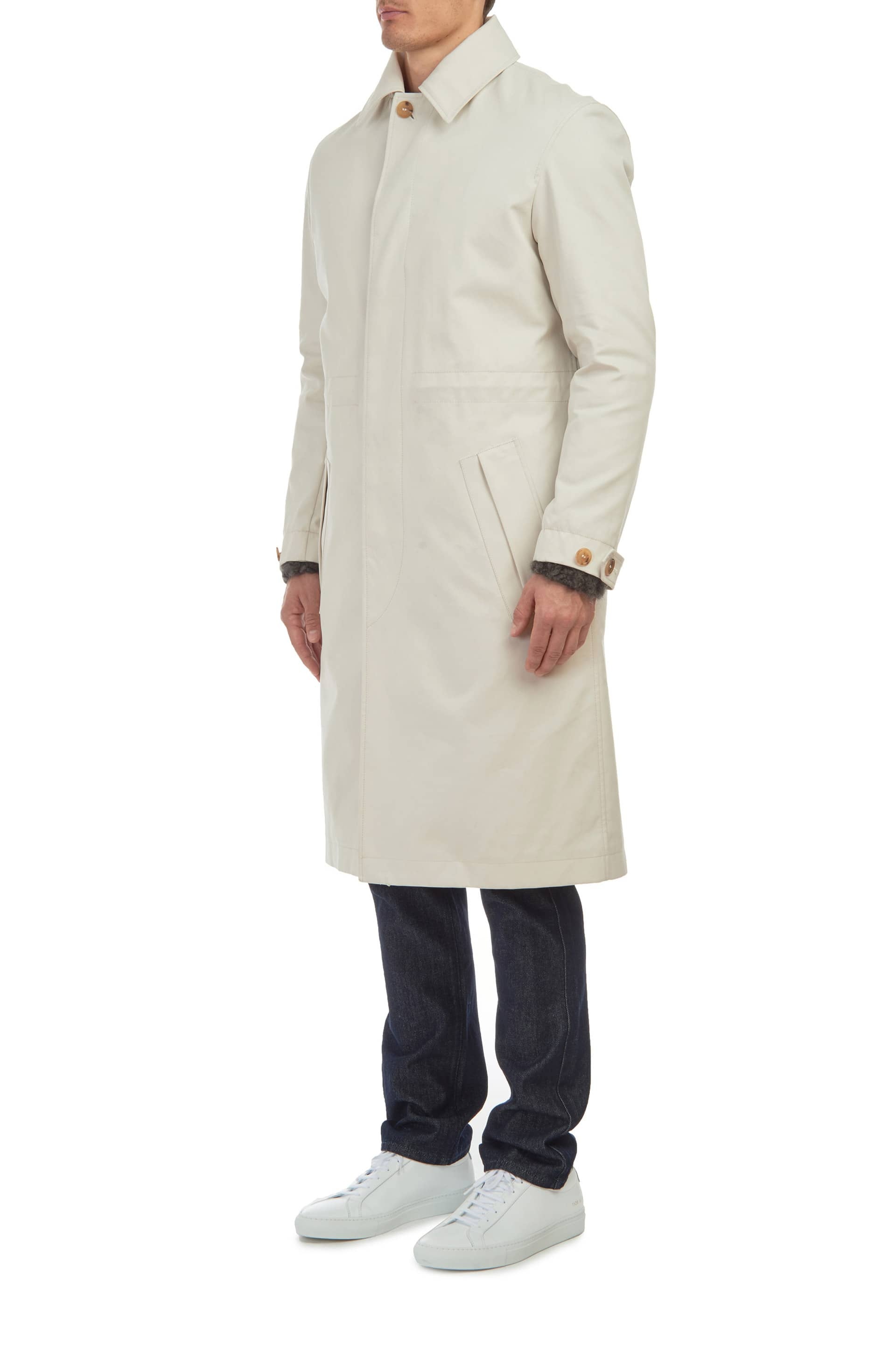 Malraux Parka in Pale Grey Cotton - 4