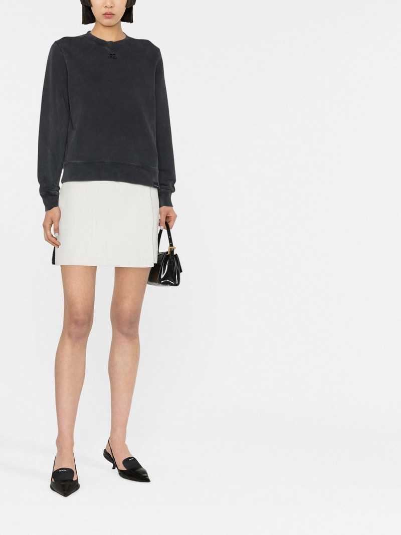 courrèges crew-neck sweatshirt outlook