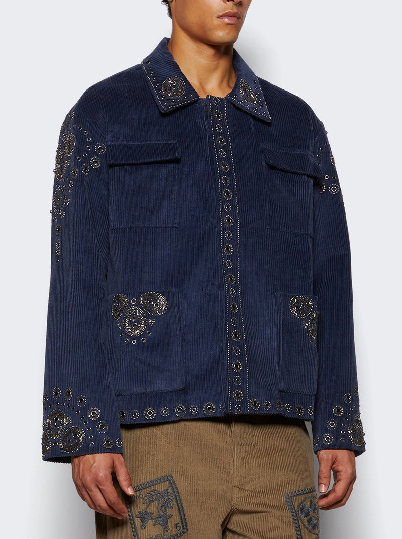 baziszt Velura Jacket Navy Blue outlook