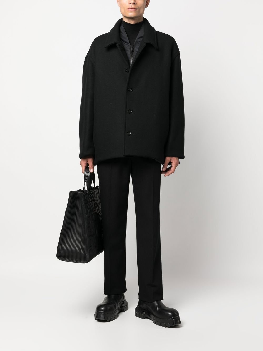 wool-blend jacket - 2