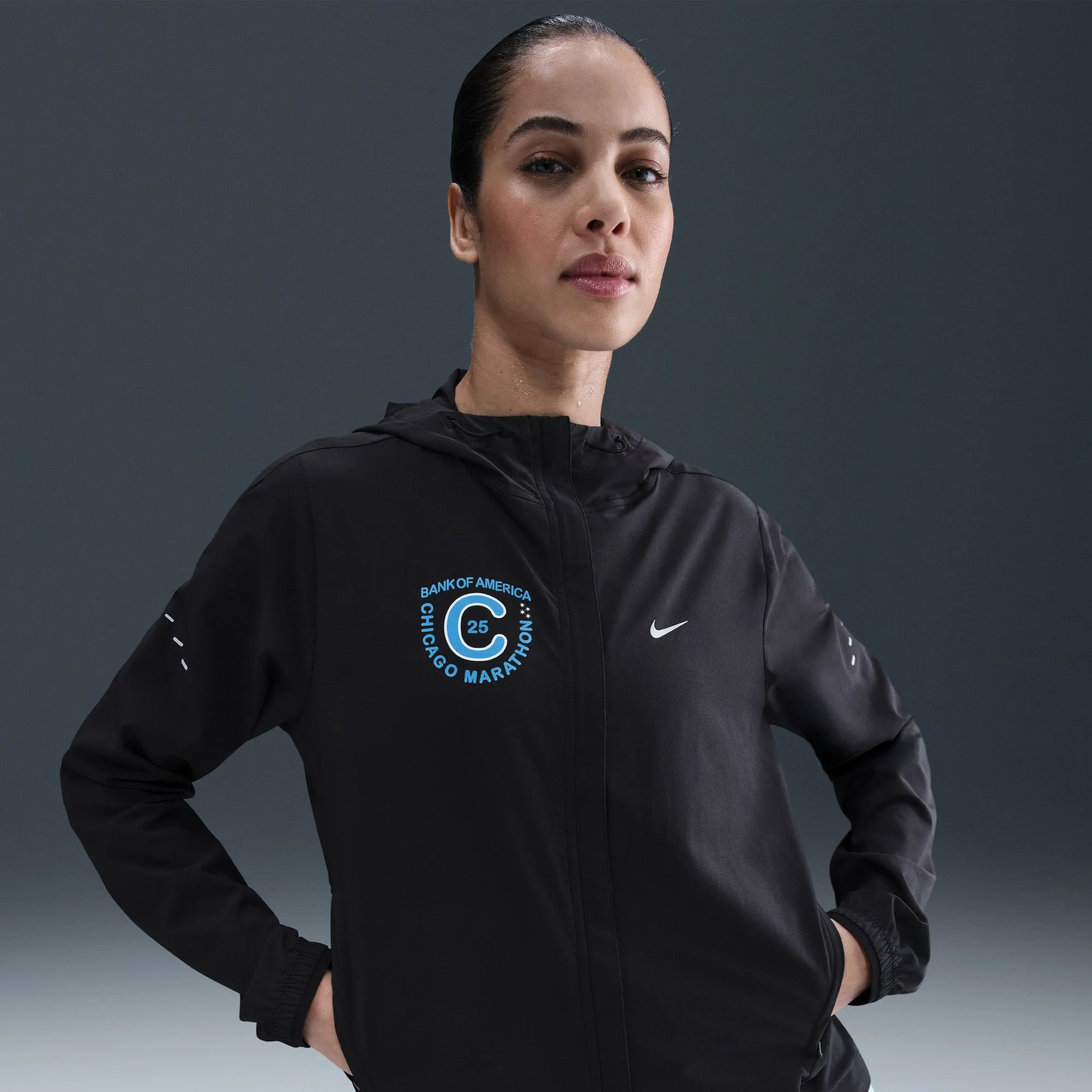 Nike Women's Chicago Marathon Swift UV Repel Jacket - 1