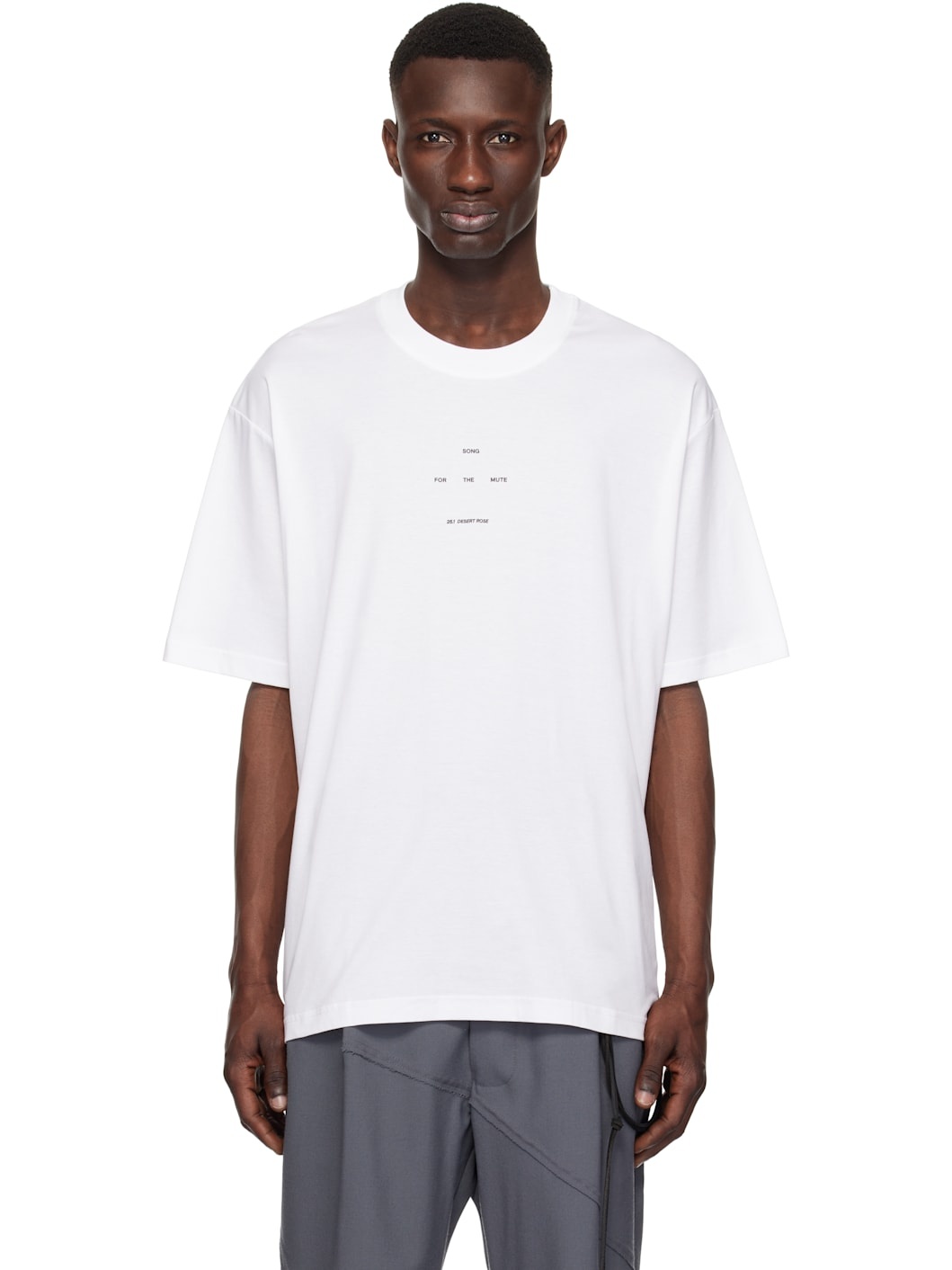 White 'Logo' Oversized T-shirt - 1