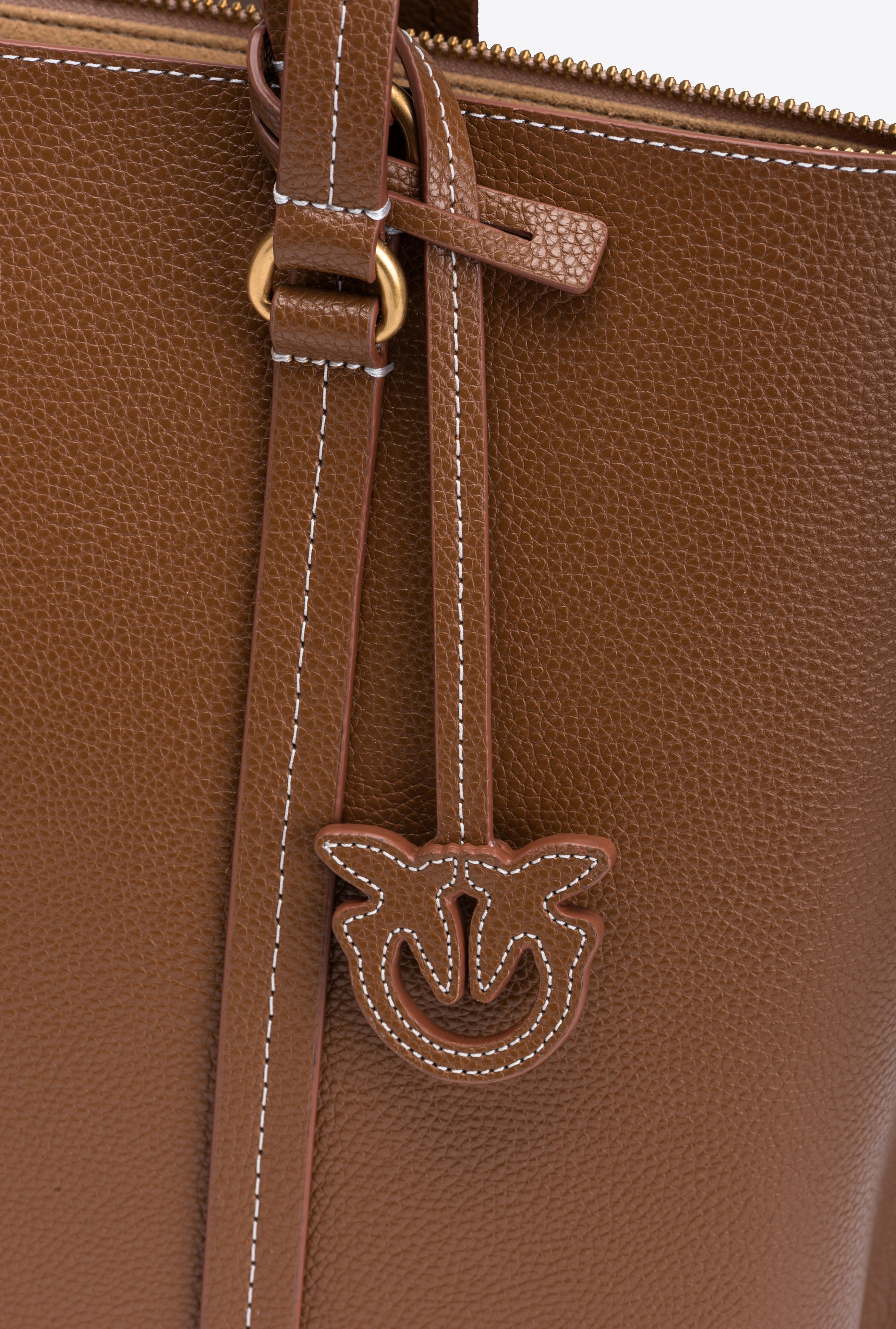 LARGE TUMBLED LEATHER SHOPPER BAG - 7