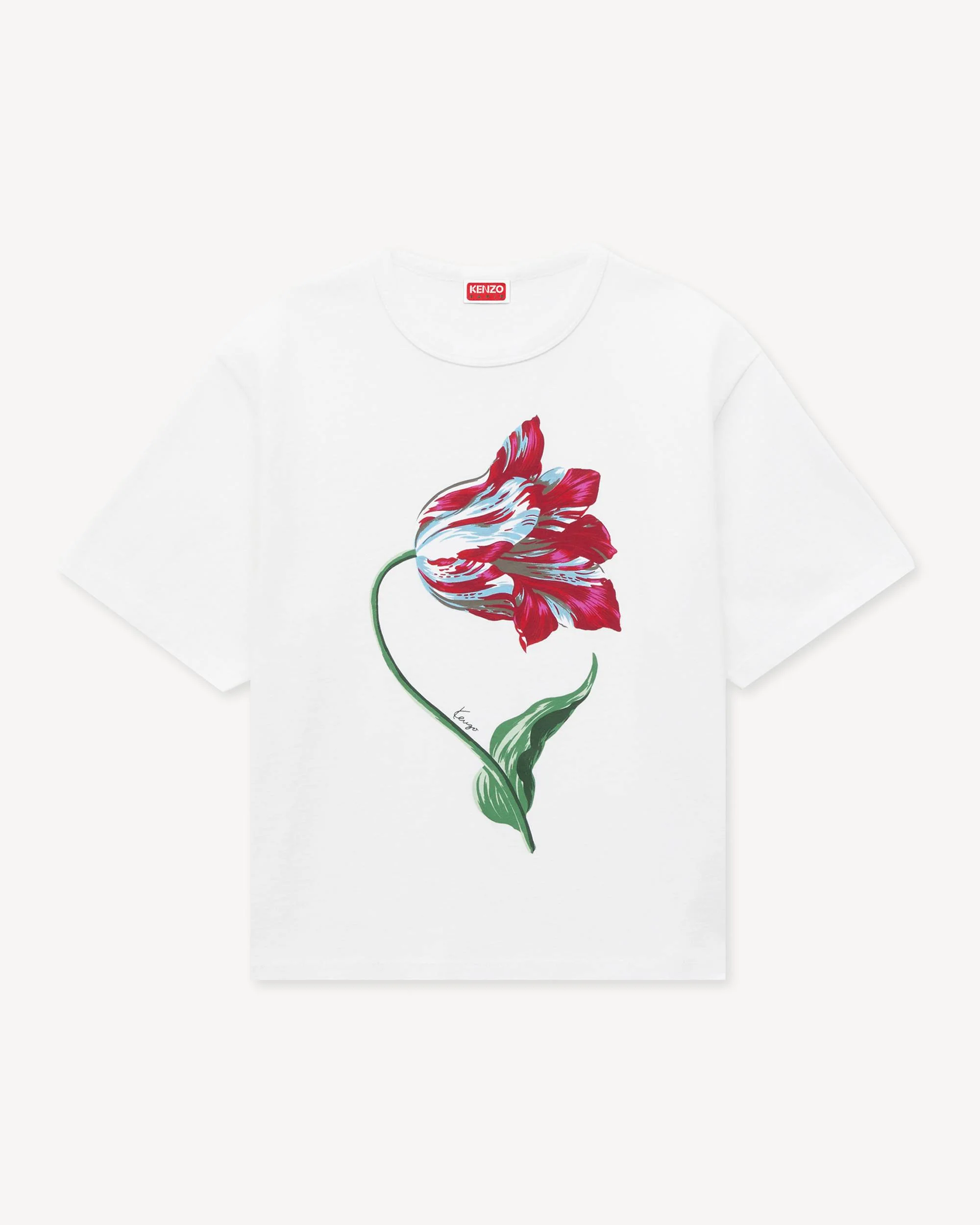 'KENZO Tulip' loose T-shirt in cotton - 1