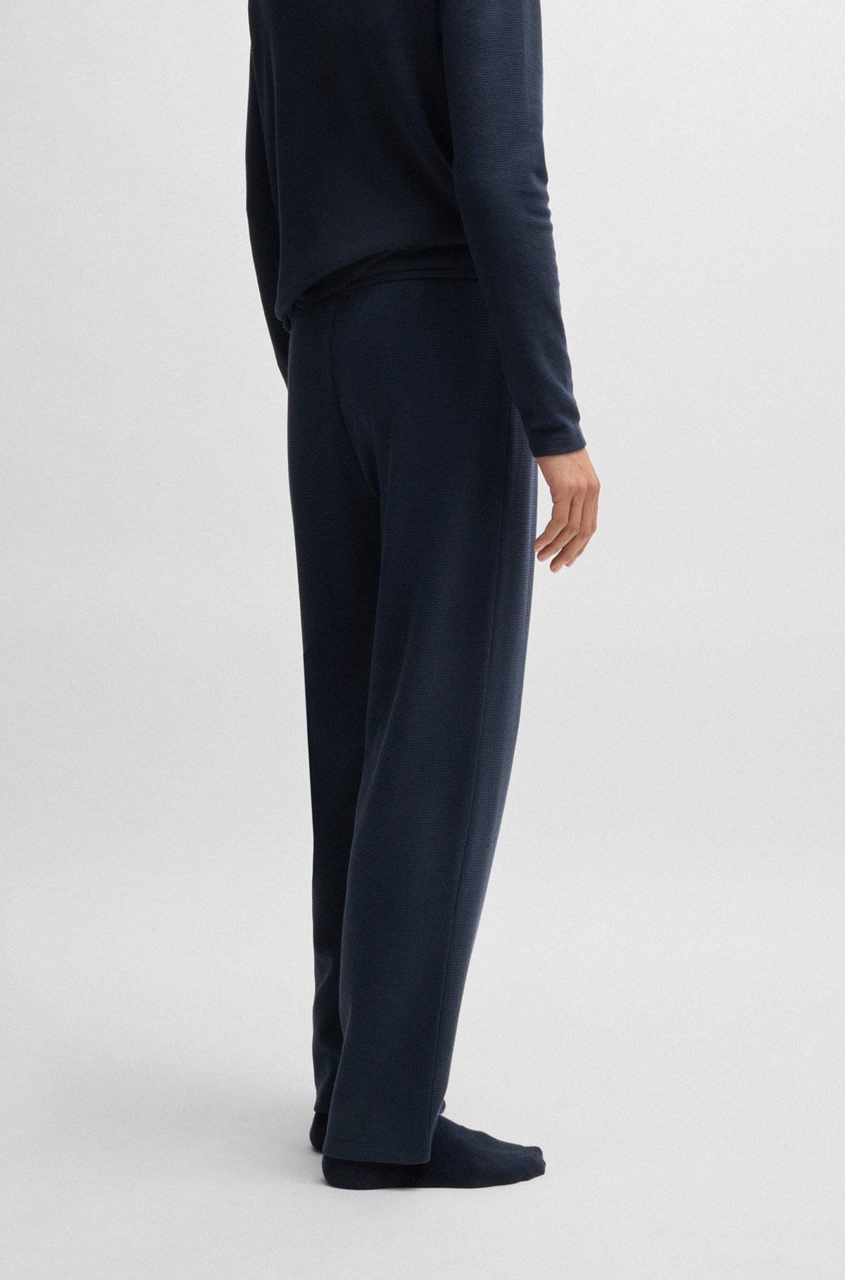 PAJAMA BOTTOMS WITH EMBROIDERED LOGO - 4