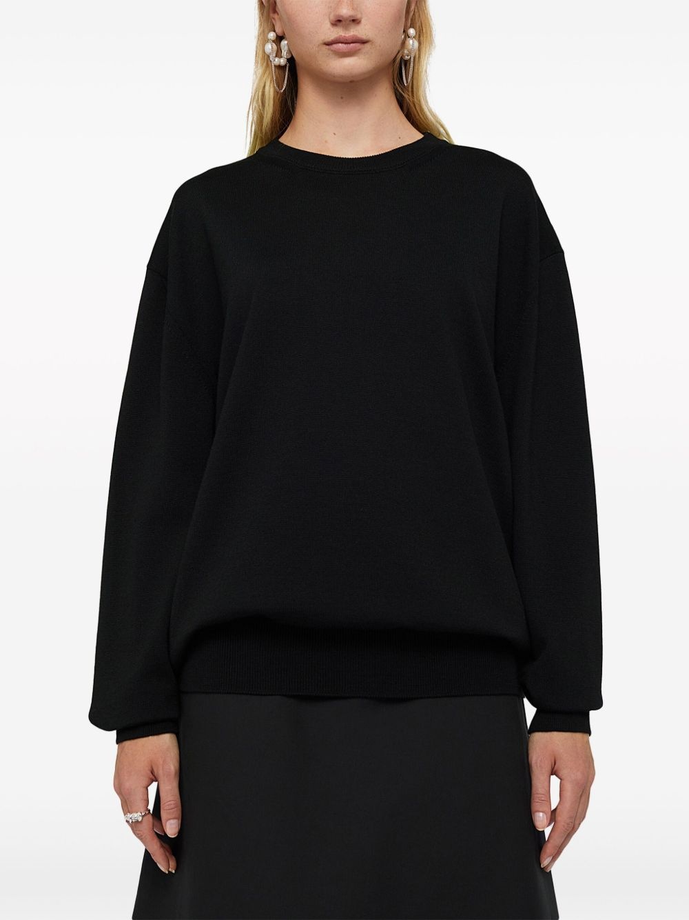 crew-neck wool jumper - 2