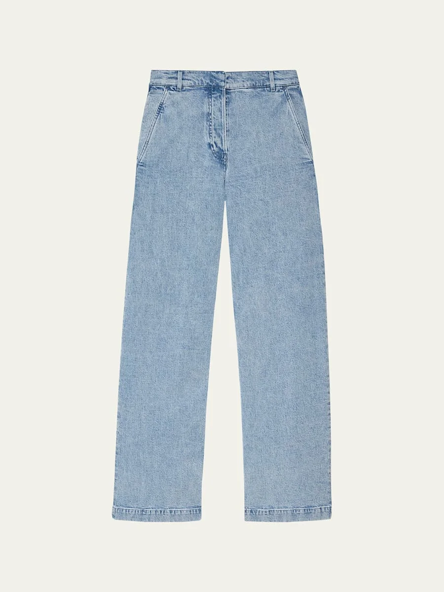 Carpenter Denim Wide-Leg Pants - 1