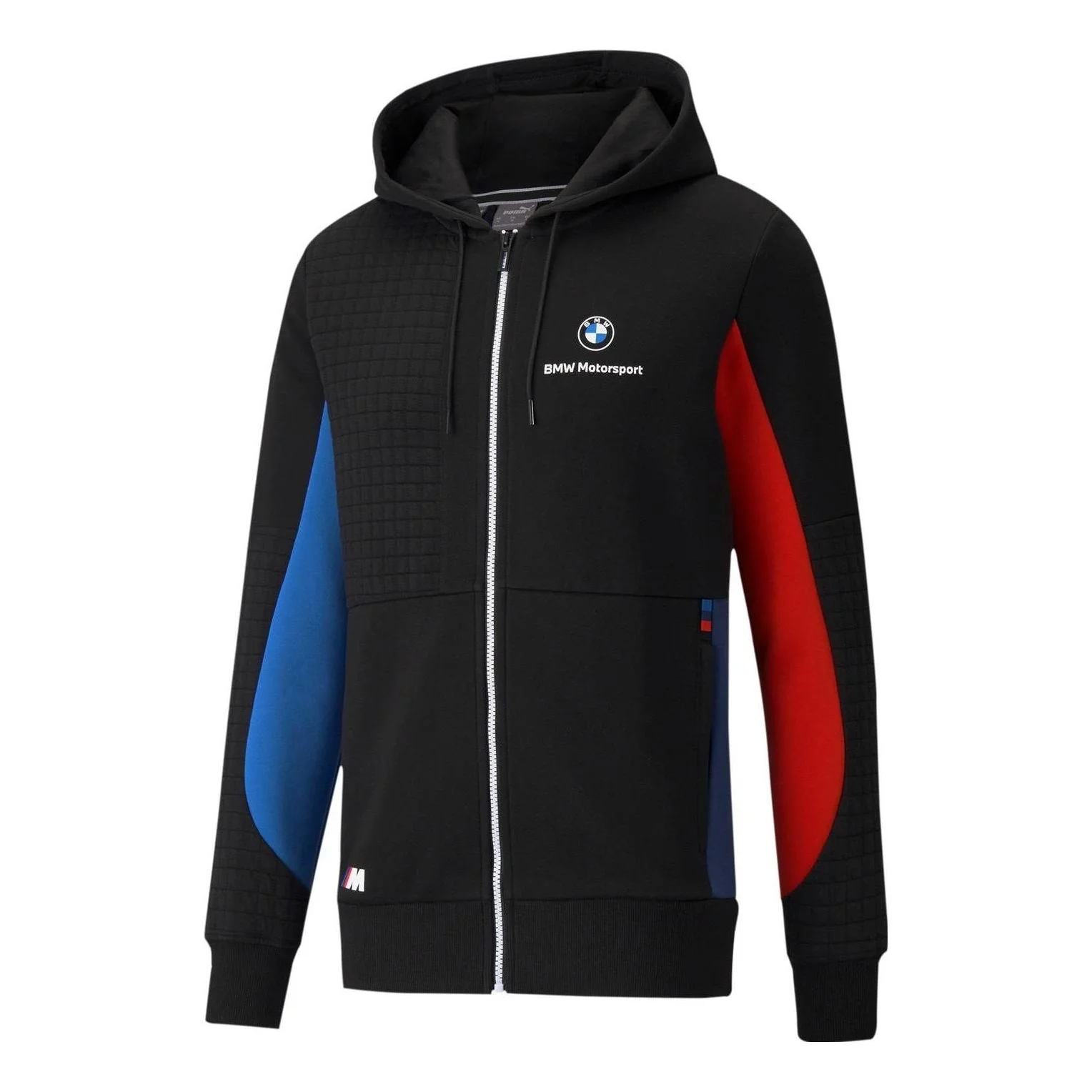 PUMA x BMW M Motorsport Regular Fit Full-Zip Men's Regular Fit Hoodie 'Black Red Blue' 531187-04 - 1