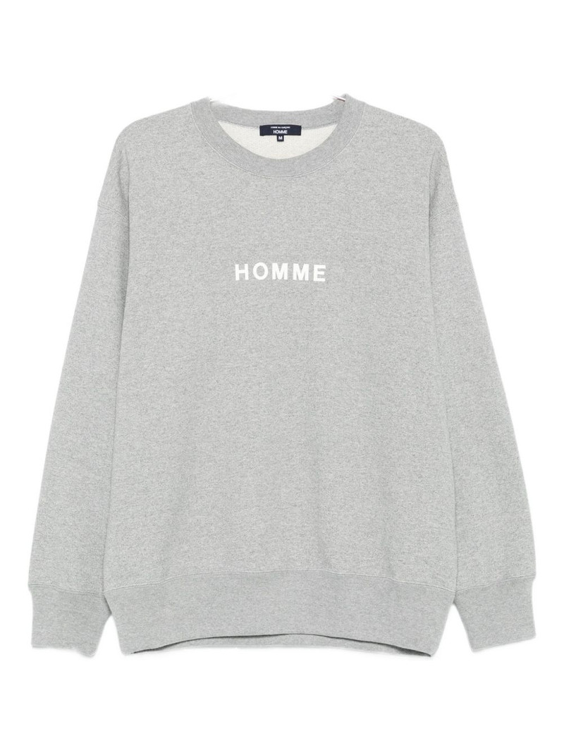 crew-neck cotton sweatshirt 1