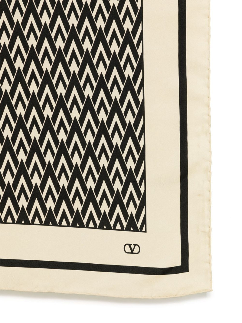 Valentino geometric-patterned scarf outlook