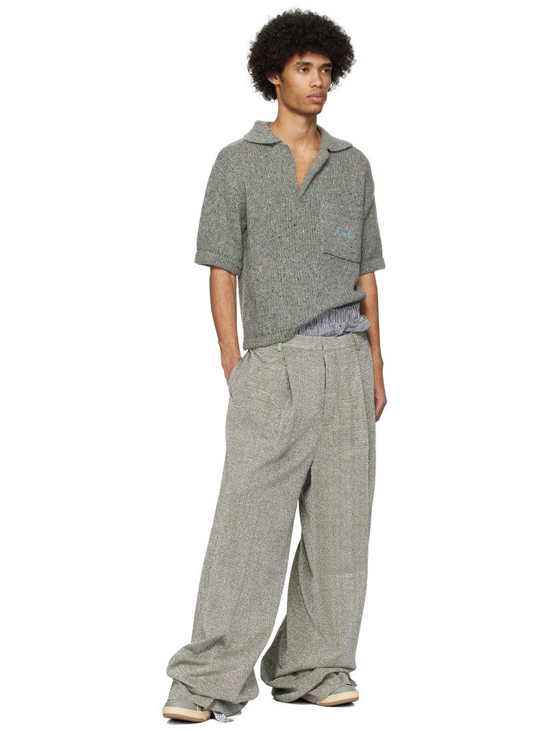 ERL Gray Mottled Polo outlook