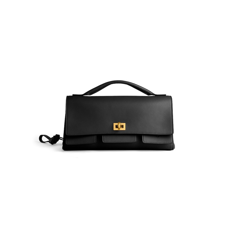 Women's Bel Air Small Clutch On Strap  in Black 1