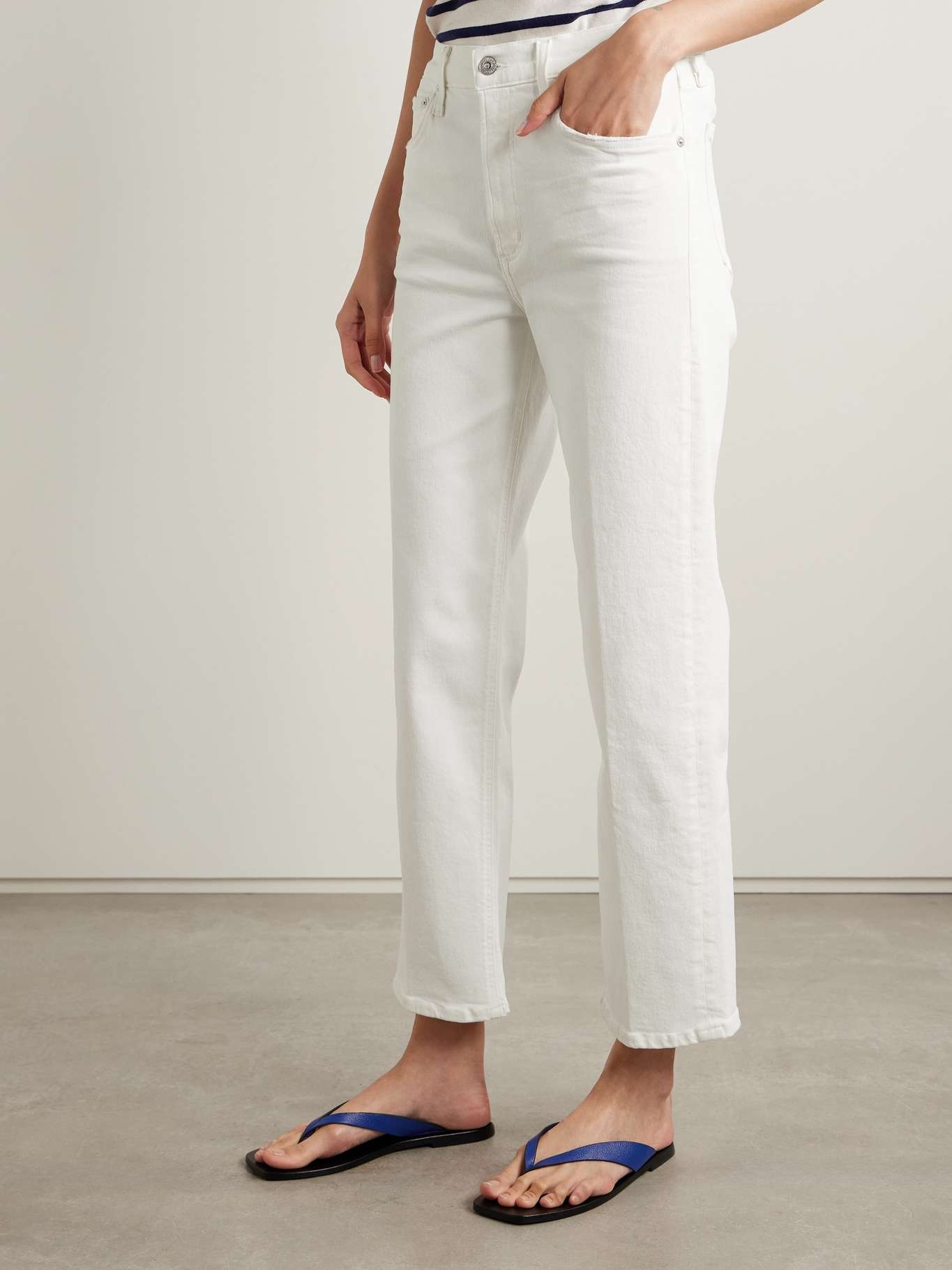 Palma high-rise straight-leg jeans White - 3