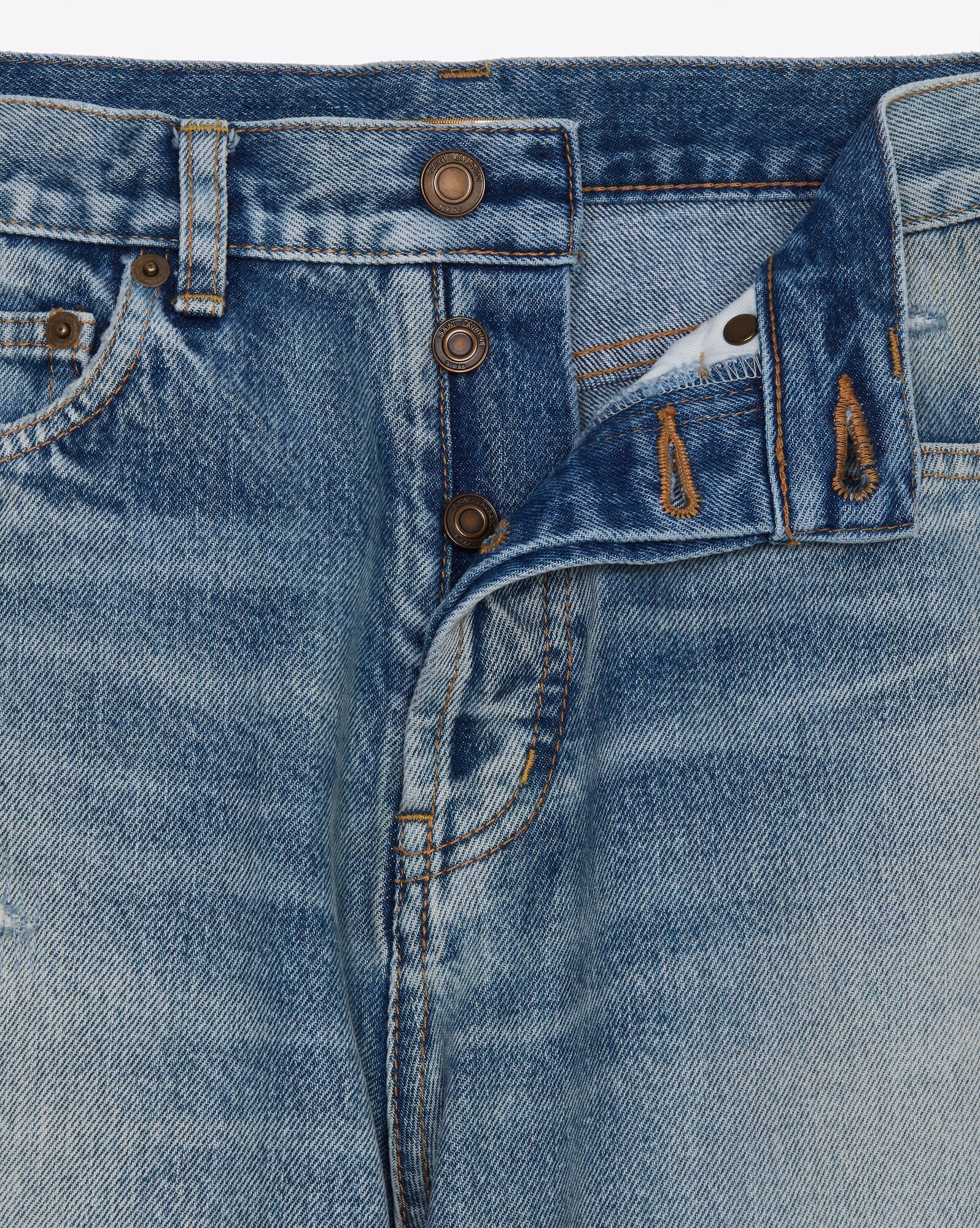 slim-fit jeans in santa monica blue denim - 3