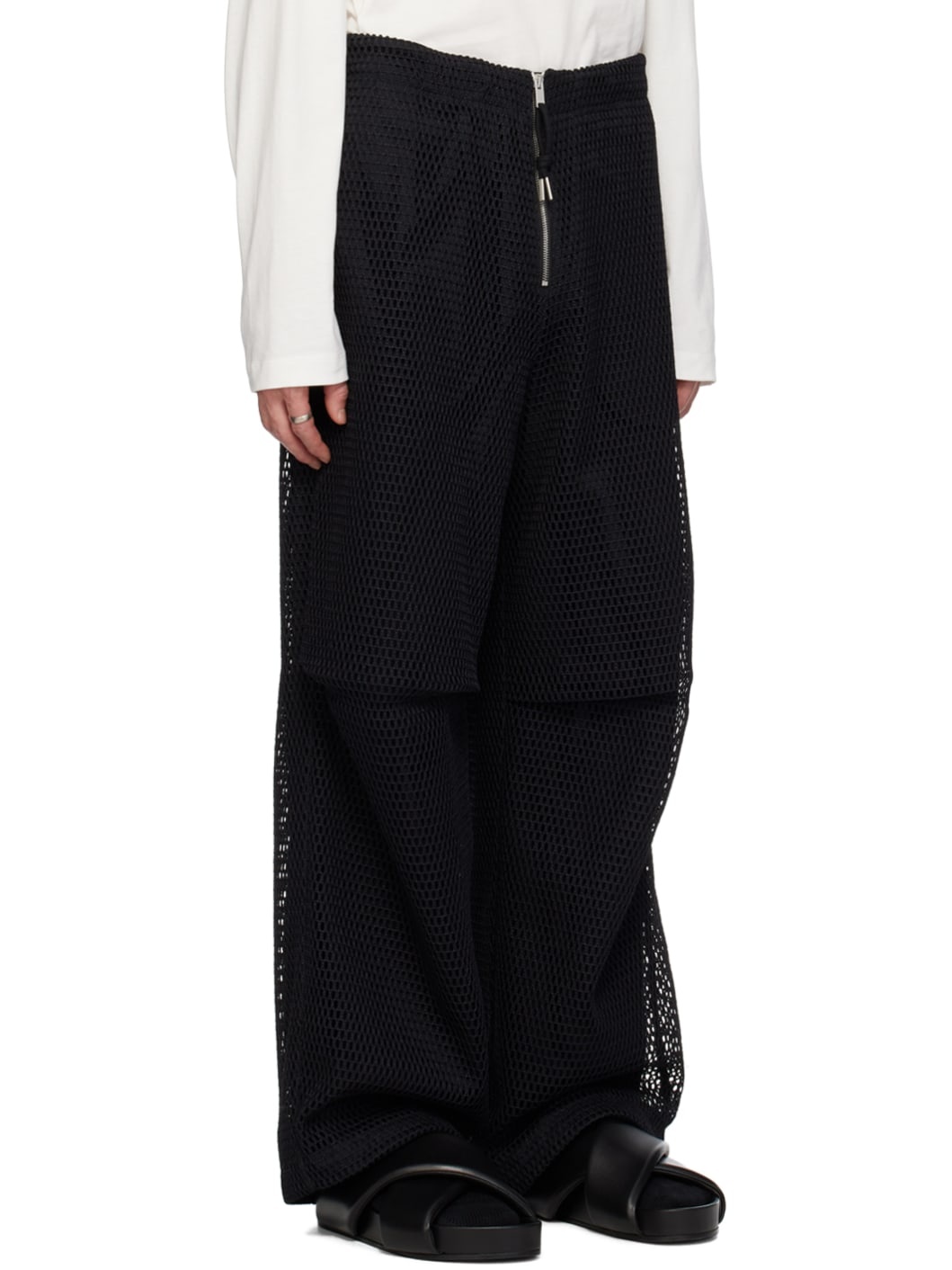 Black Layered Trousers - 2