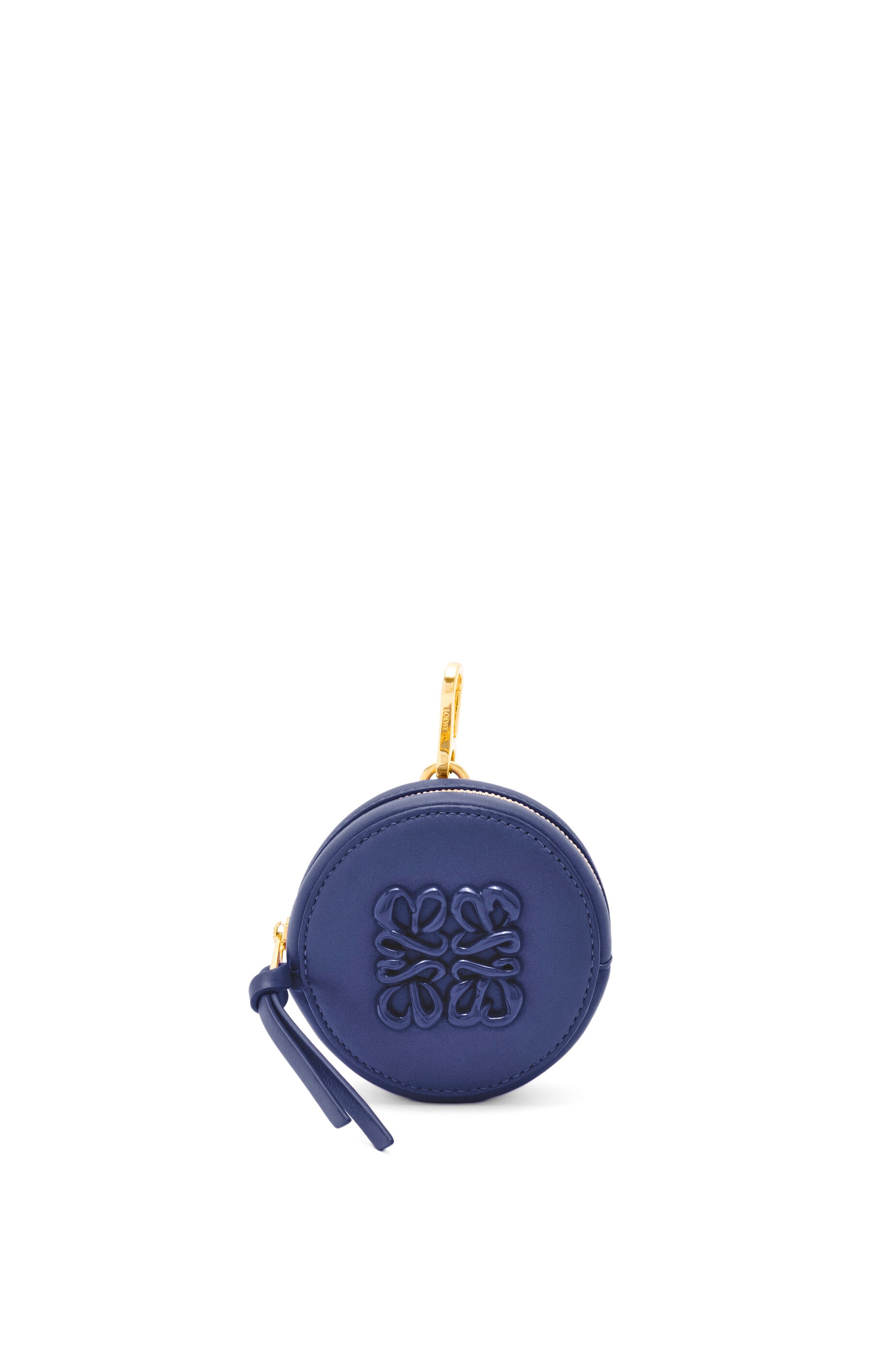 Inflated Anagram cookie  charm in silk calfskin 1