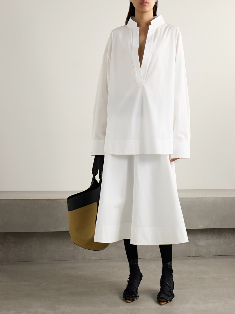 KHAITE Tito Oversized Cotton-poplin Shirt outlook