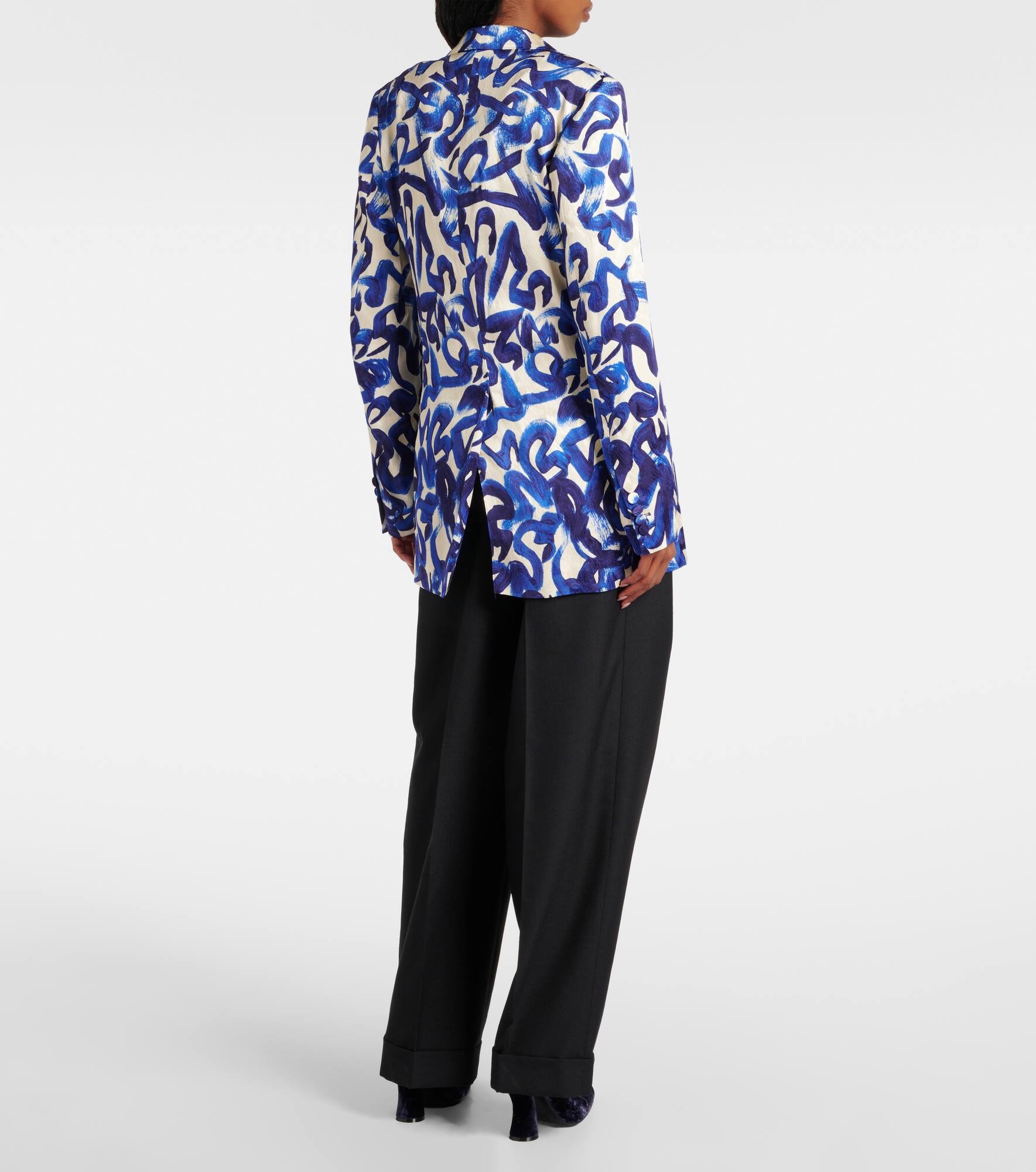 Printed blazer - 3