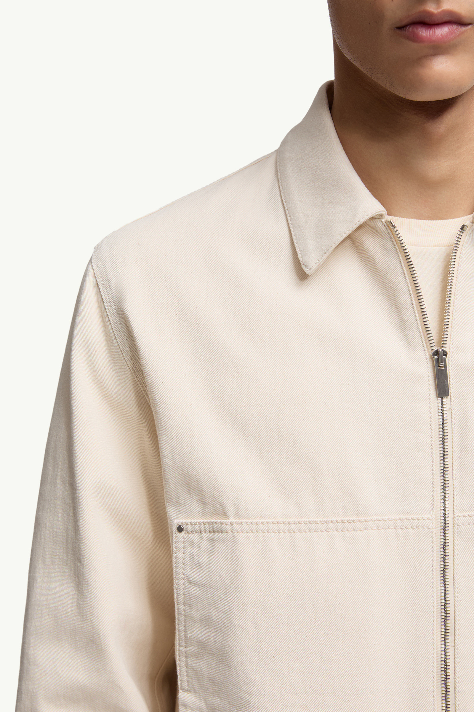 Ormoy Denim Down Shirt Jacket - 7