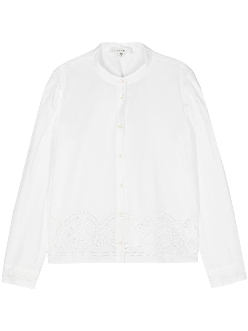 embroidered short-sleeve shirt - 1