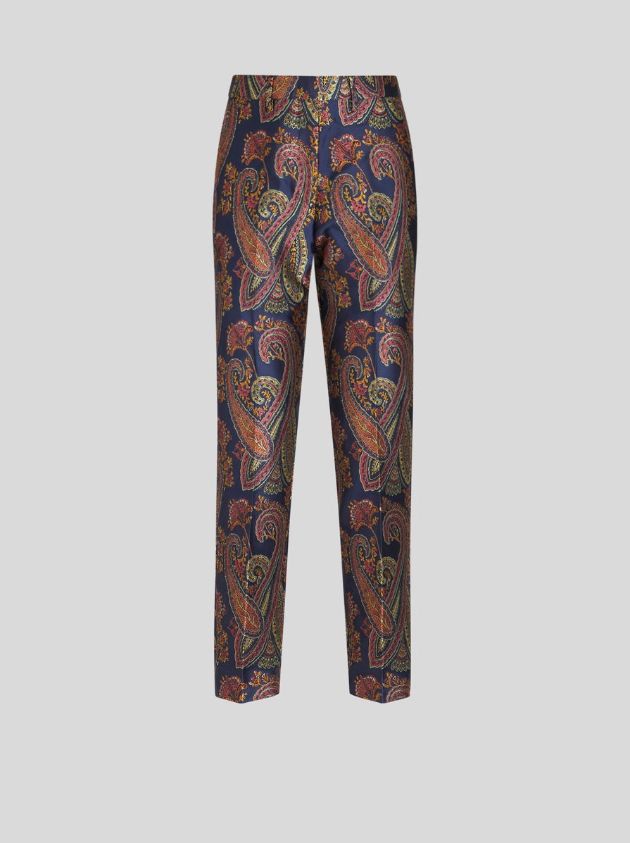 TAILORED JACQUARD TROUSERS - 1