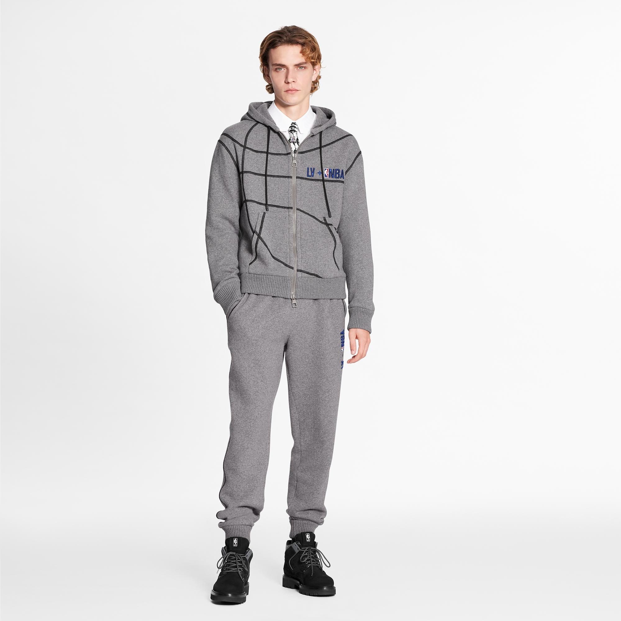 LVxNBA Cashmere Felpa Zip-Through Hoodie - 2