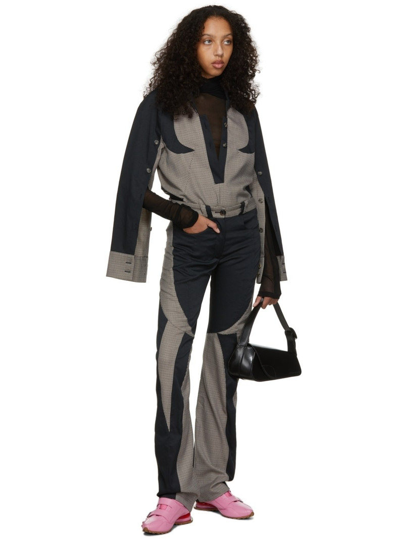 Black & Beige Stride Pullover Shirt 4