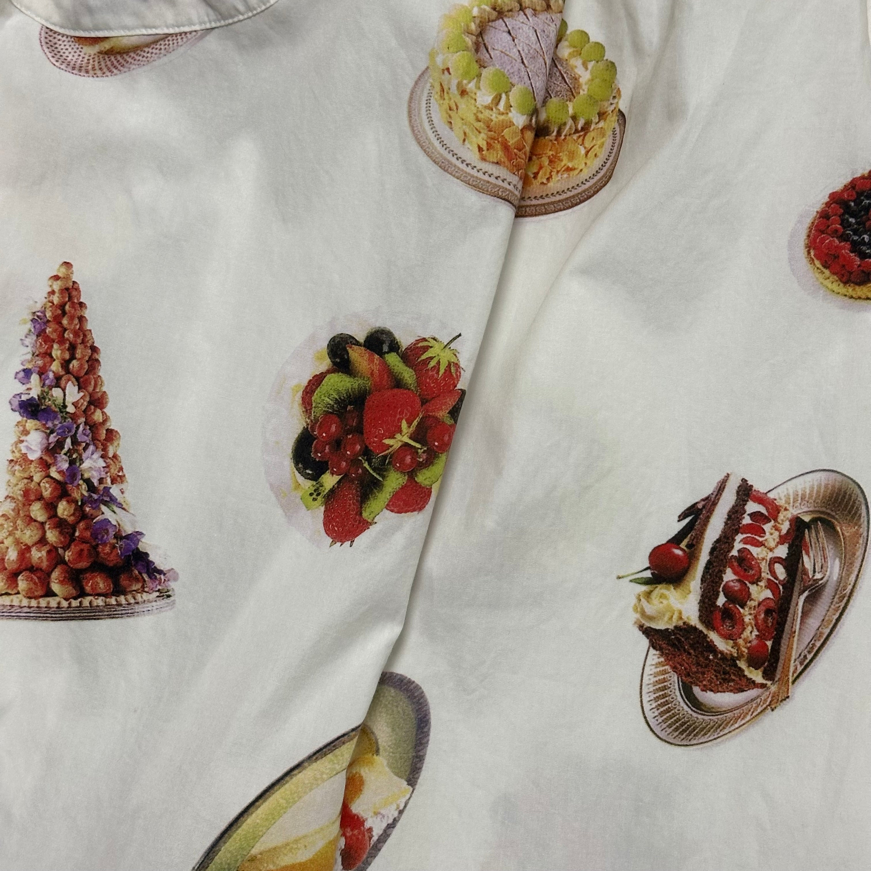 JUNYA WATANABE Spring Summer 2001 Sweet Cake Dessert Print Midi Skirt - 6