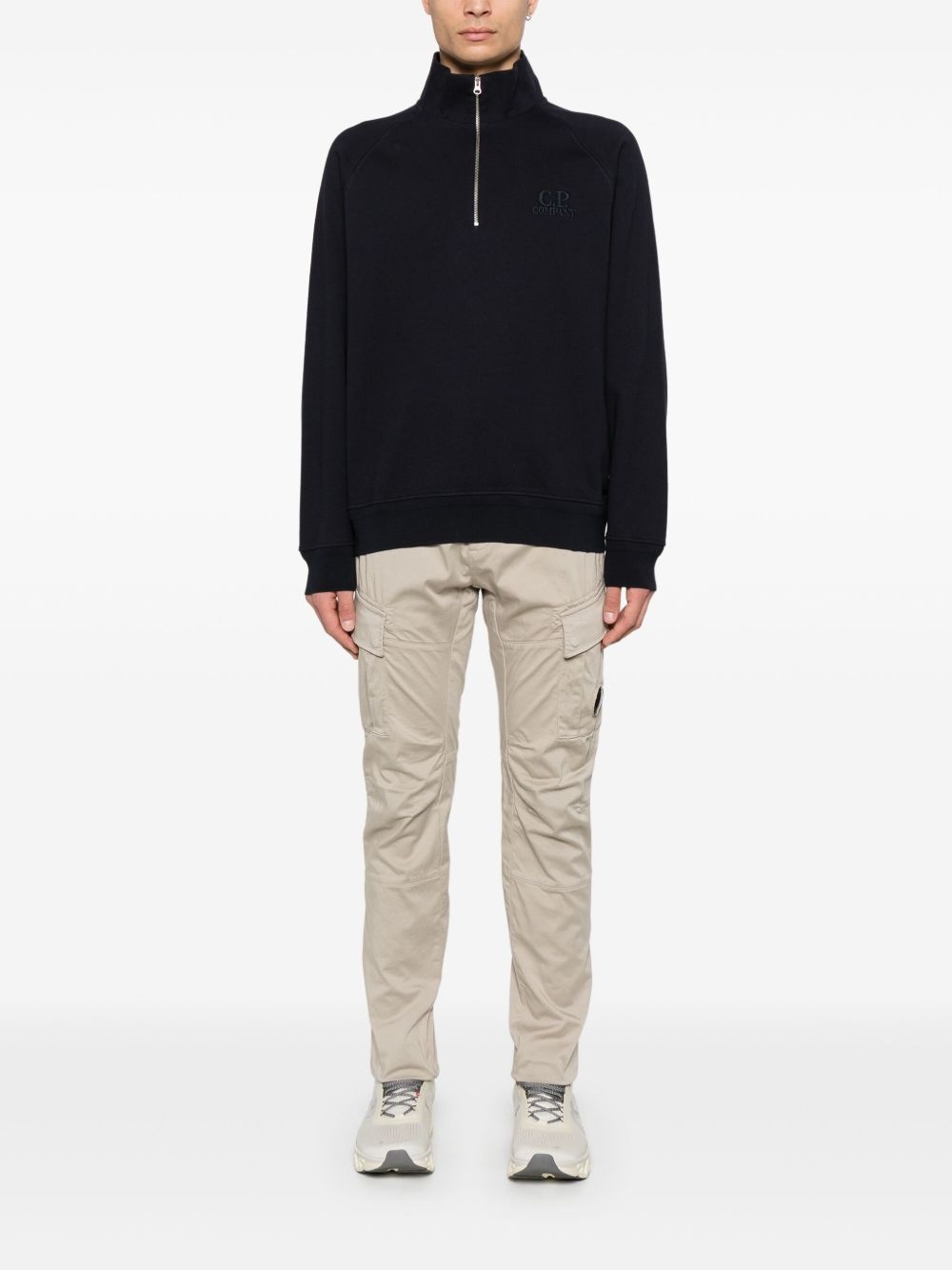 polo-collar sweatshirt - 2