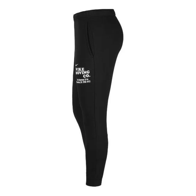 Nike Logo Sportswear Printed Knit Pants 'Black' FD9897-010 - 1
