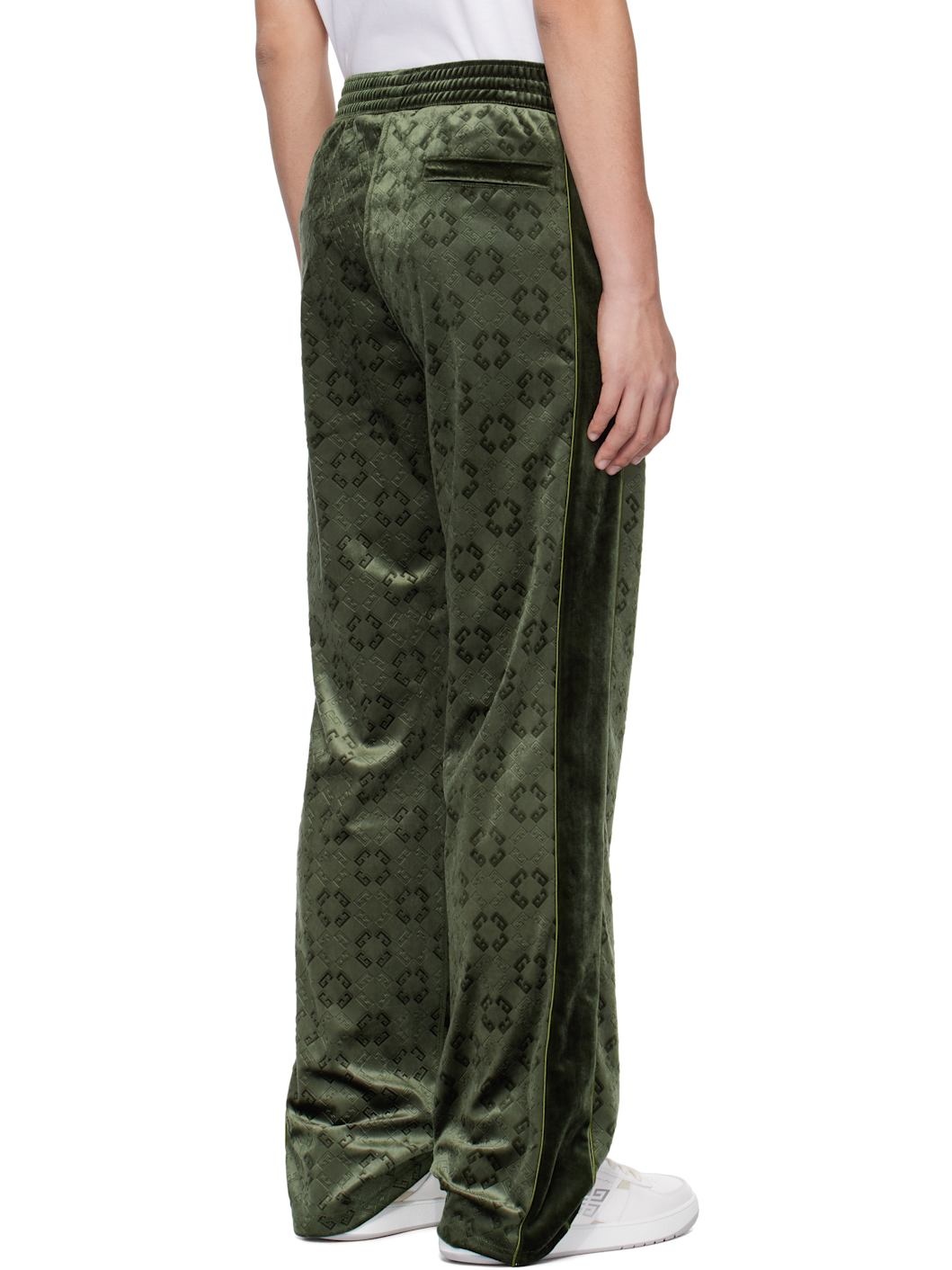 Green Monogram 72 Velvet Sweatpants - 3