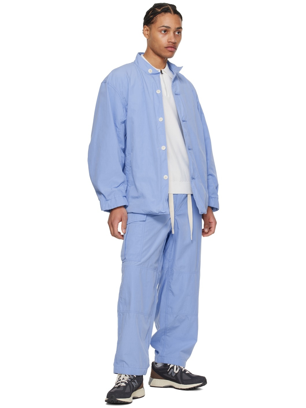 Blue Easy Cargo Pants - 4