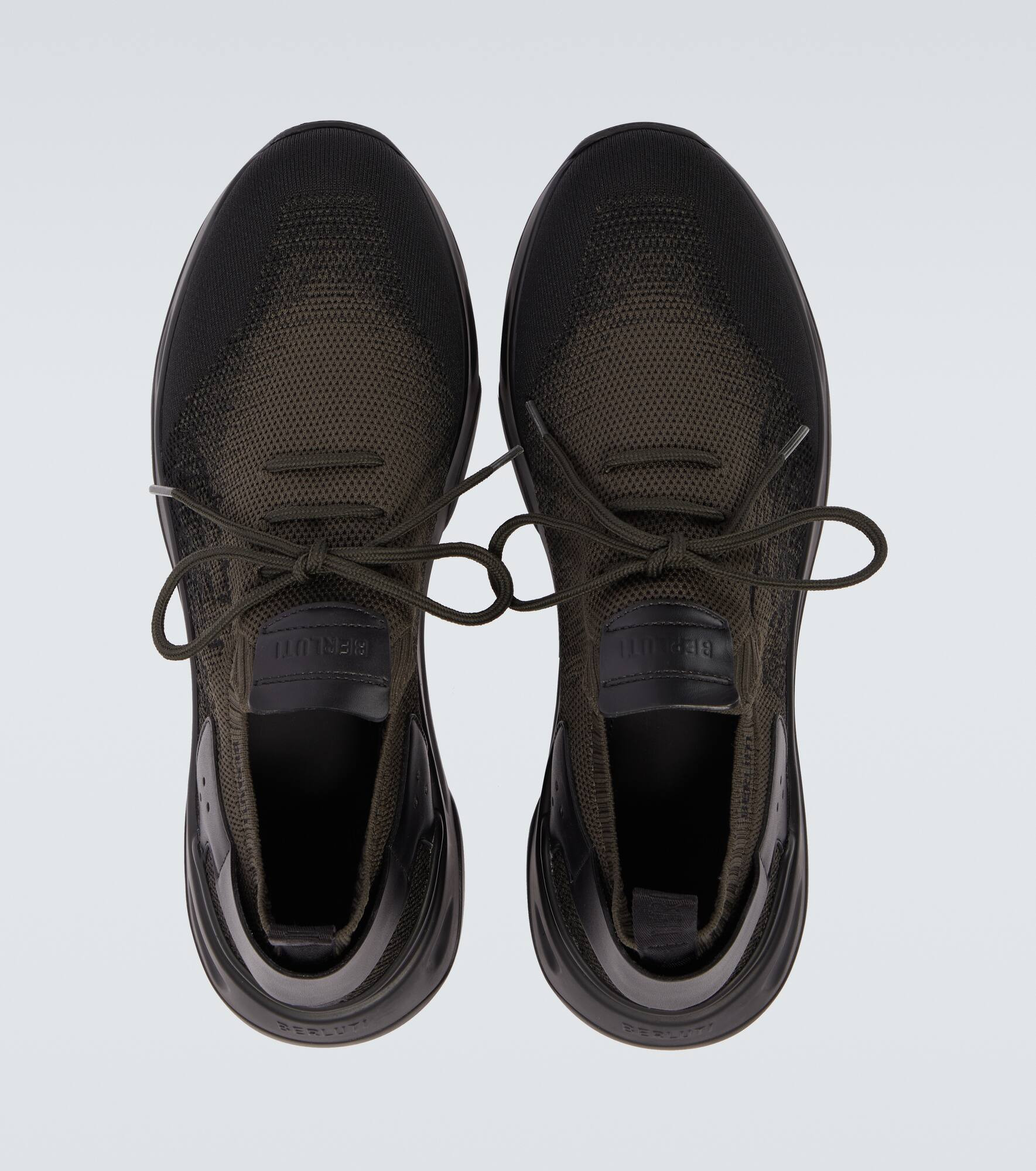 Shadow leather-trimmed sneakers - 4