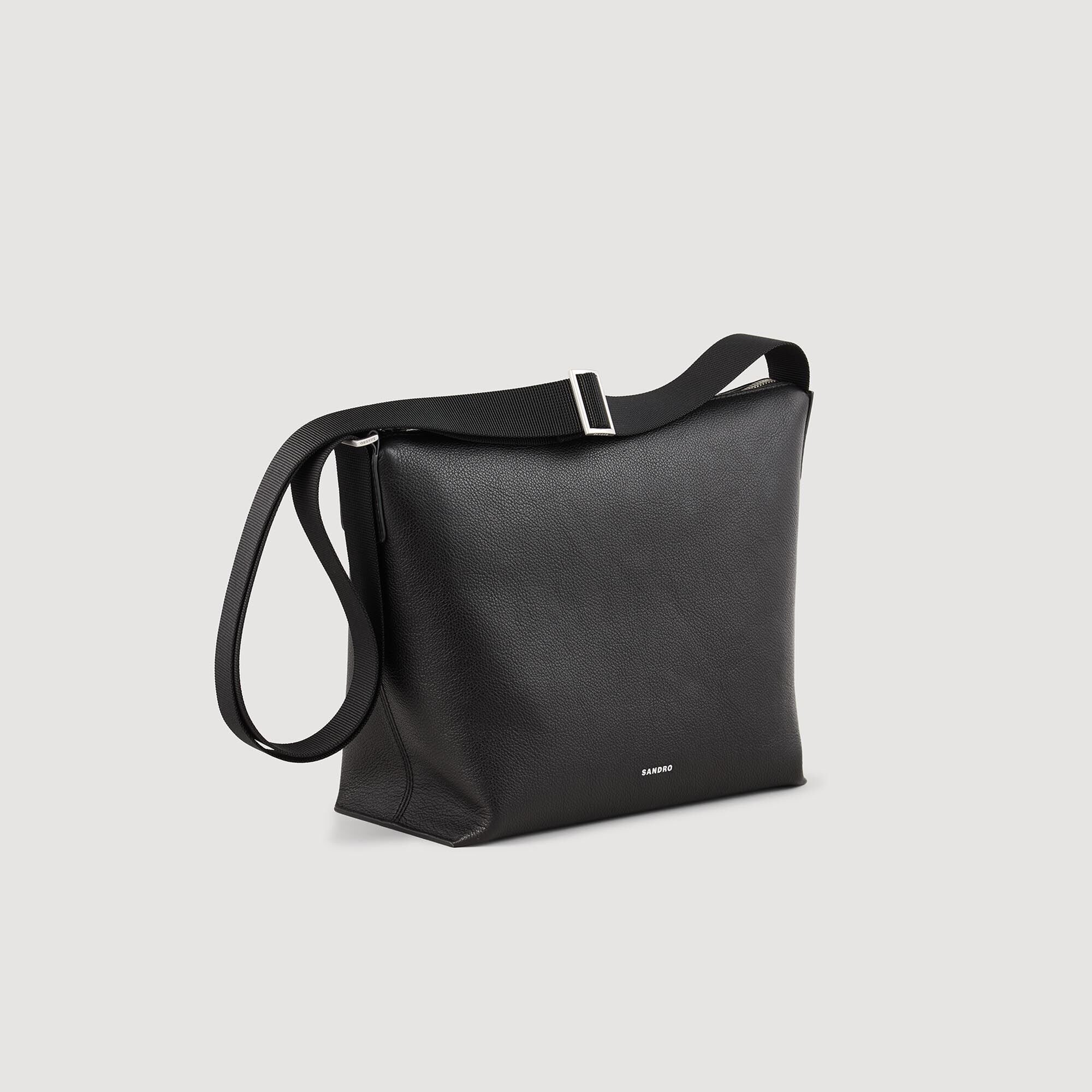 GRAINED LEATHER SATCHEL - 3