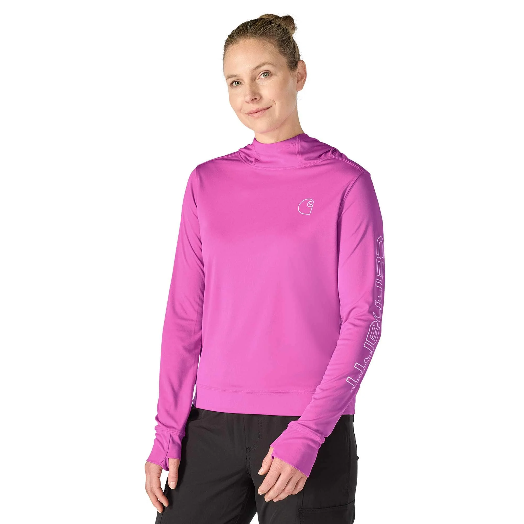 Women's Force Sun Defender™ Relaxed LS Logo Hoodie - 1
