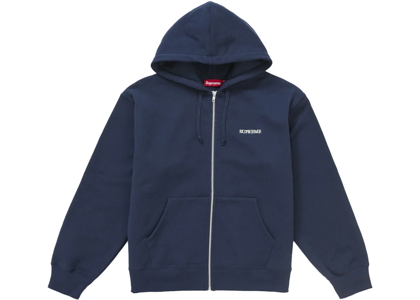 Supreme Supreme IDGAF Zip Up Hooded Sweatshirt Navy - 78d76890
