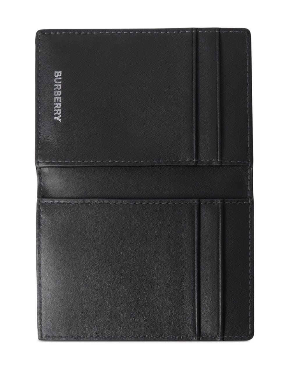 check-print bifold card holder - 4