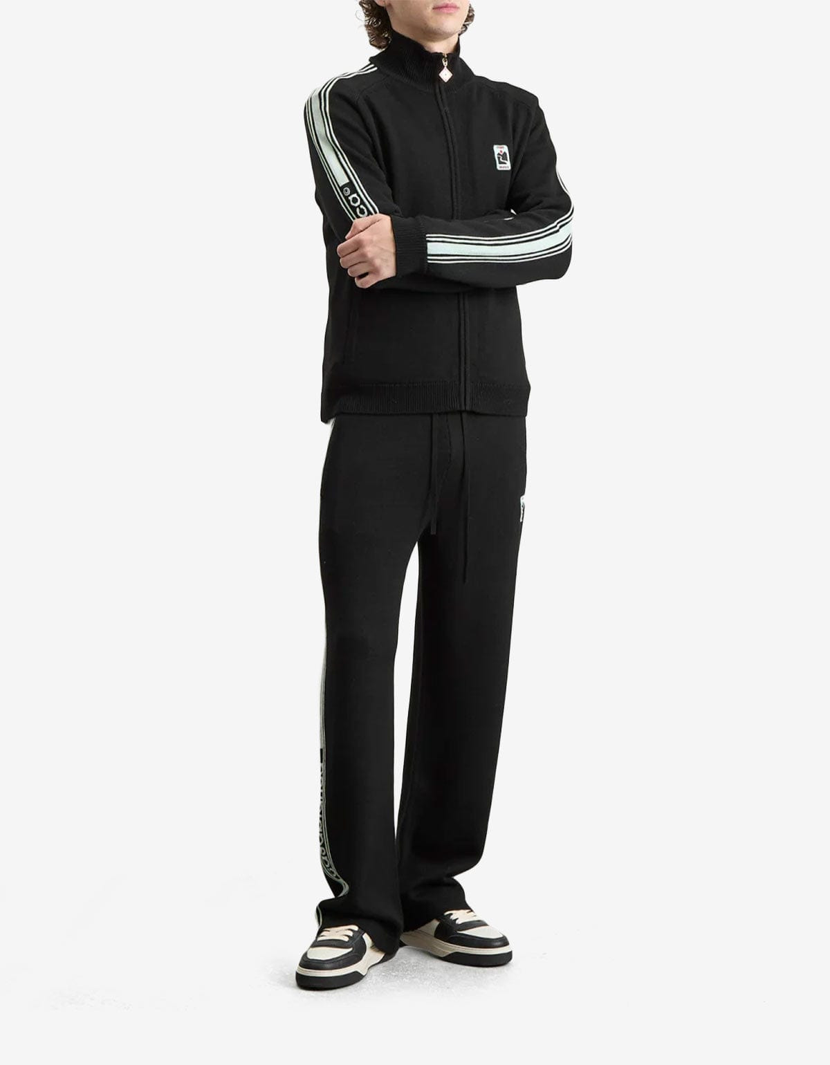 Casablanca Black Merino Wool Track Jacket - 5