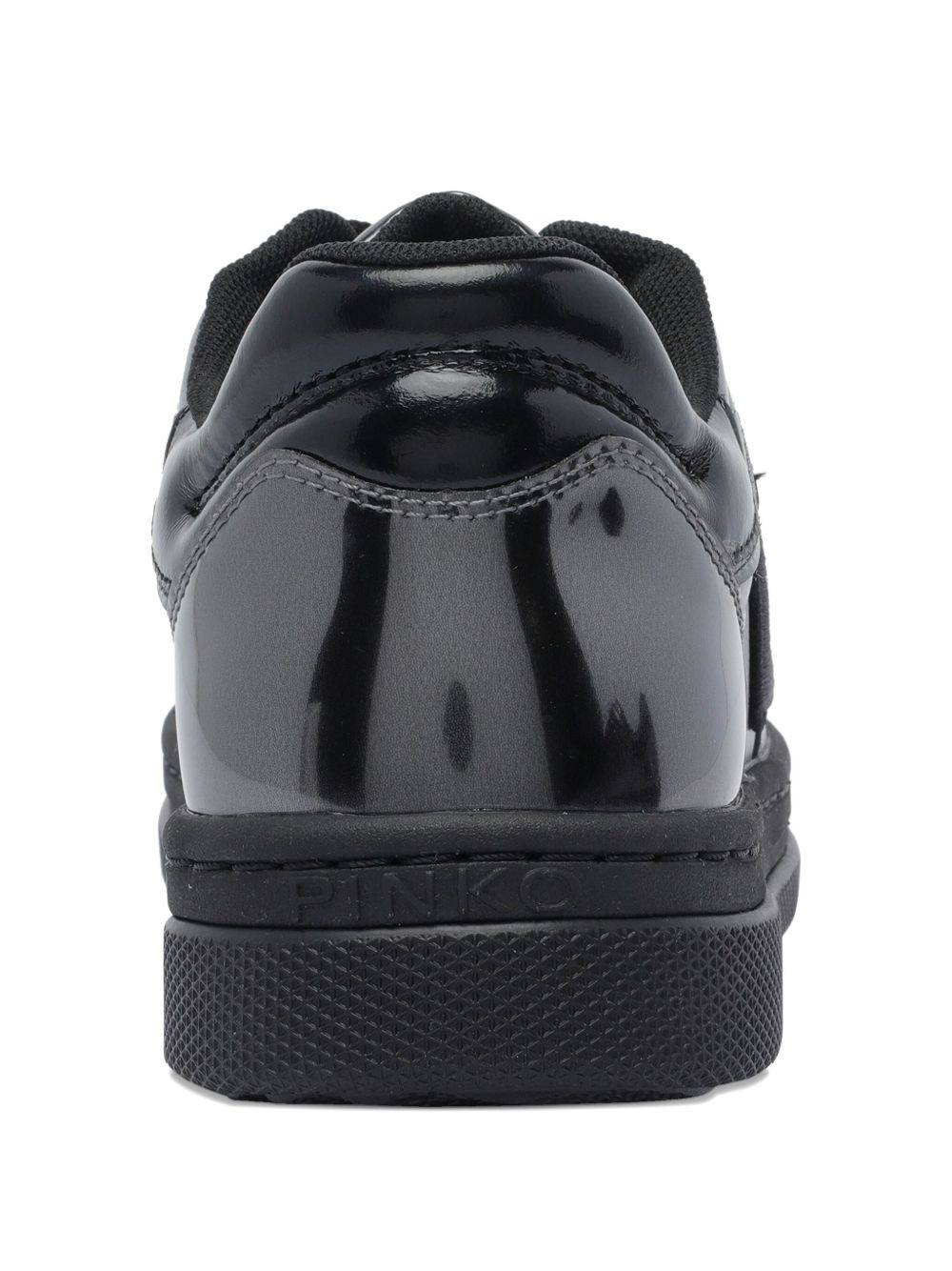 logo-detail patent-leather sneakers - 3