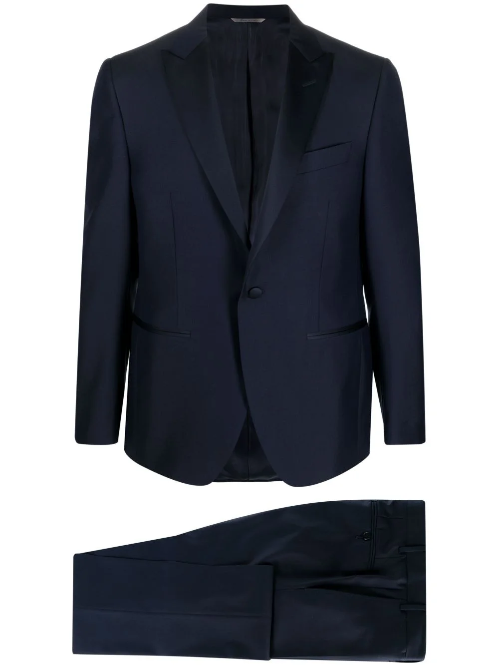 single-breasted wool dinner suit - 1