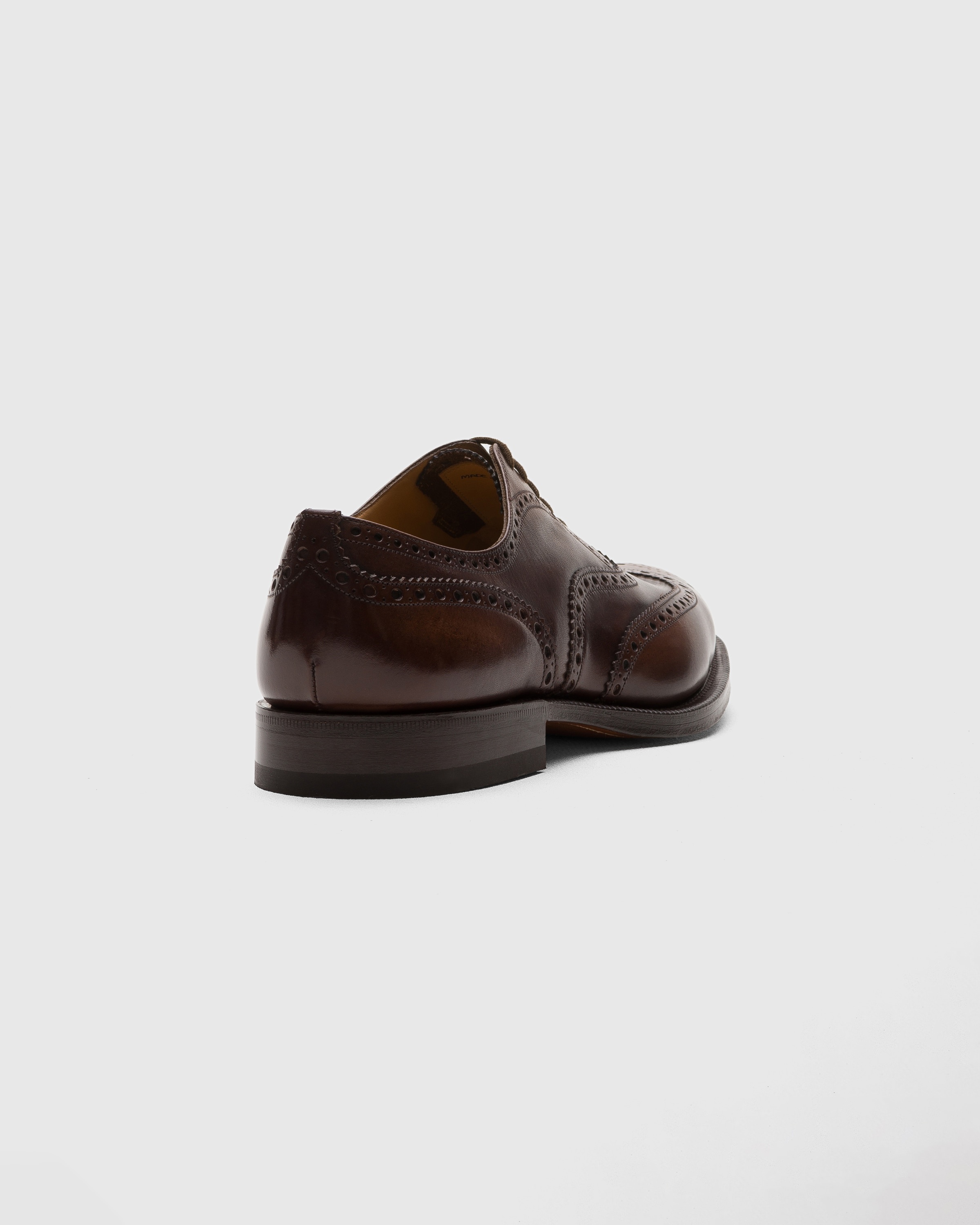 Bleached Calfskin Oxford Brogue - 4