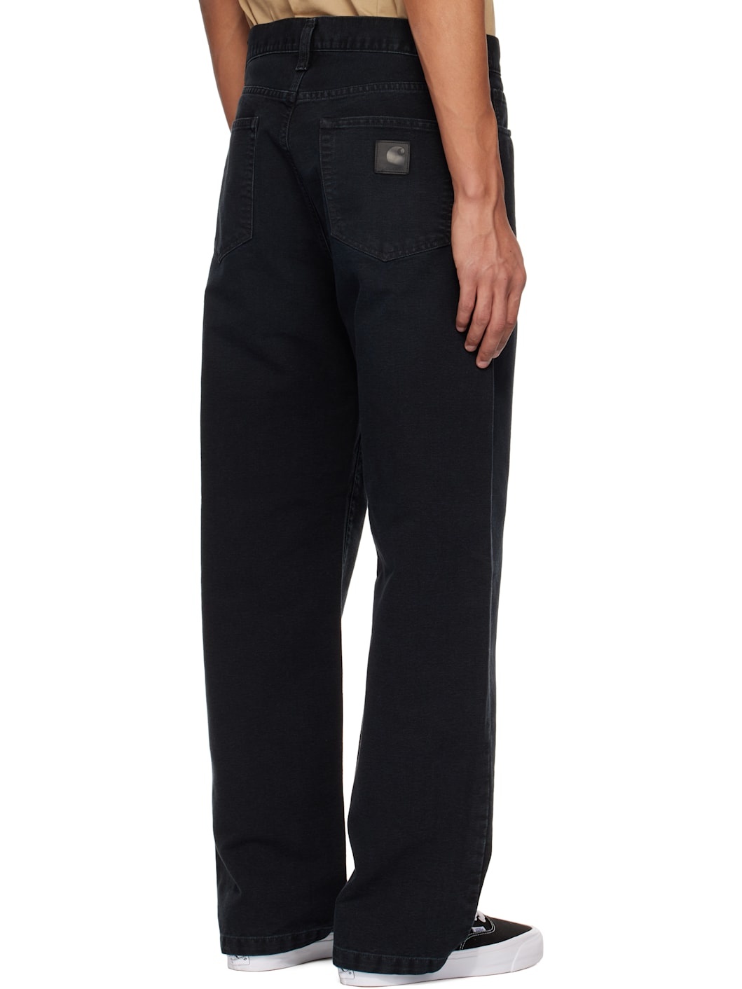 Black Landon Canvas Trousers - 3