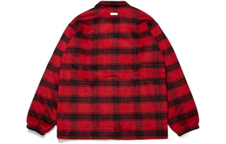 Li-Ning Rijindoujin Casual Plaid Outerwear 'Red' AFDT005-1 - 2