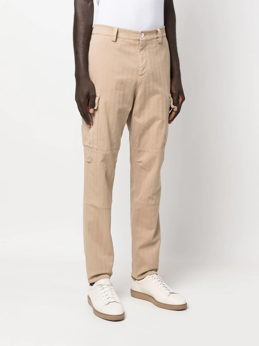 straight-leg cargo chinos - 3