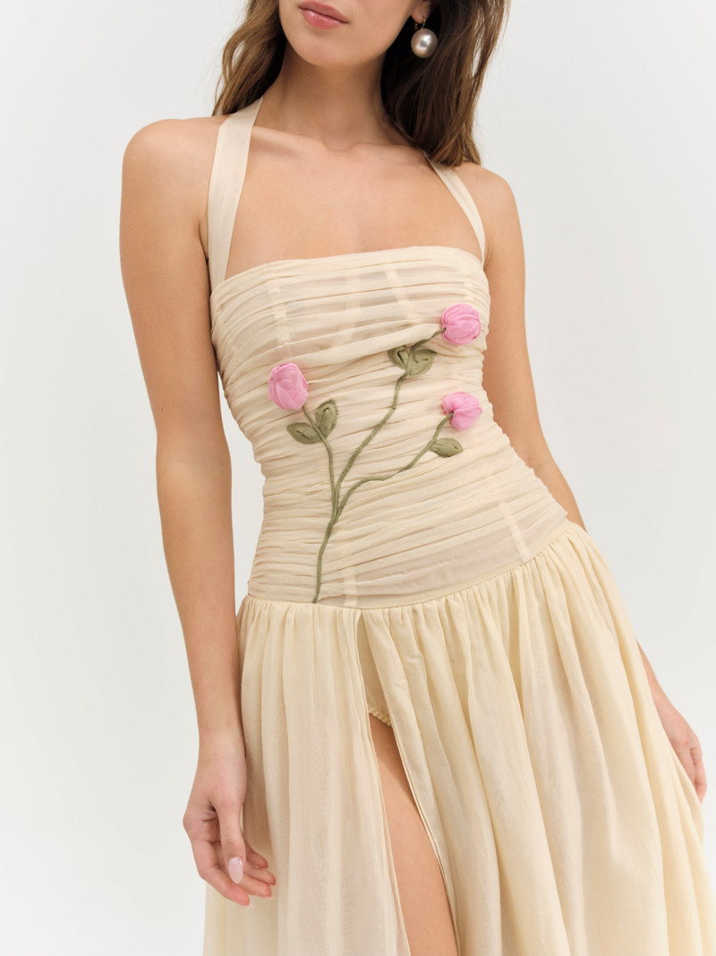 For Love & Lemons Ophelie Organza Maxi Dress outlook