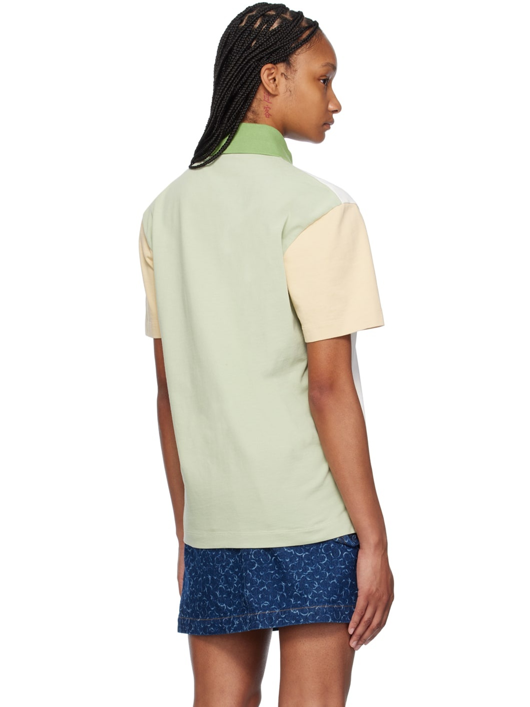 Maison Kitsuné White 'Café Kitsuné' Polo | ssense | REVERSIBLE