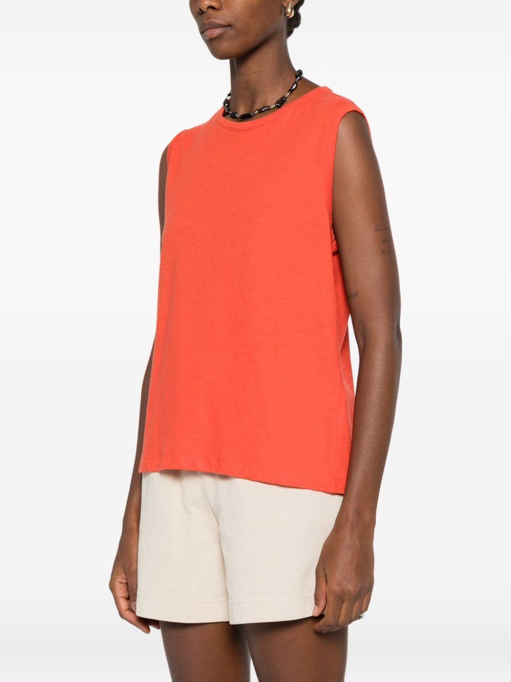 round-neck sleeveless top - 3