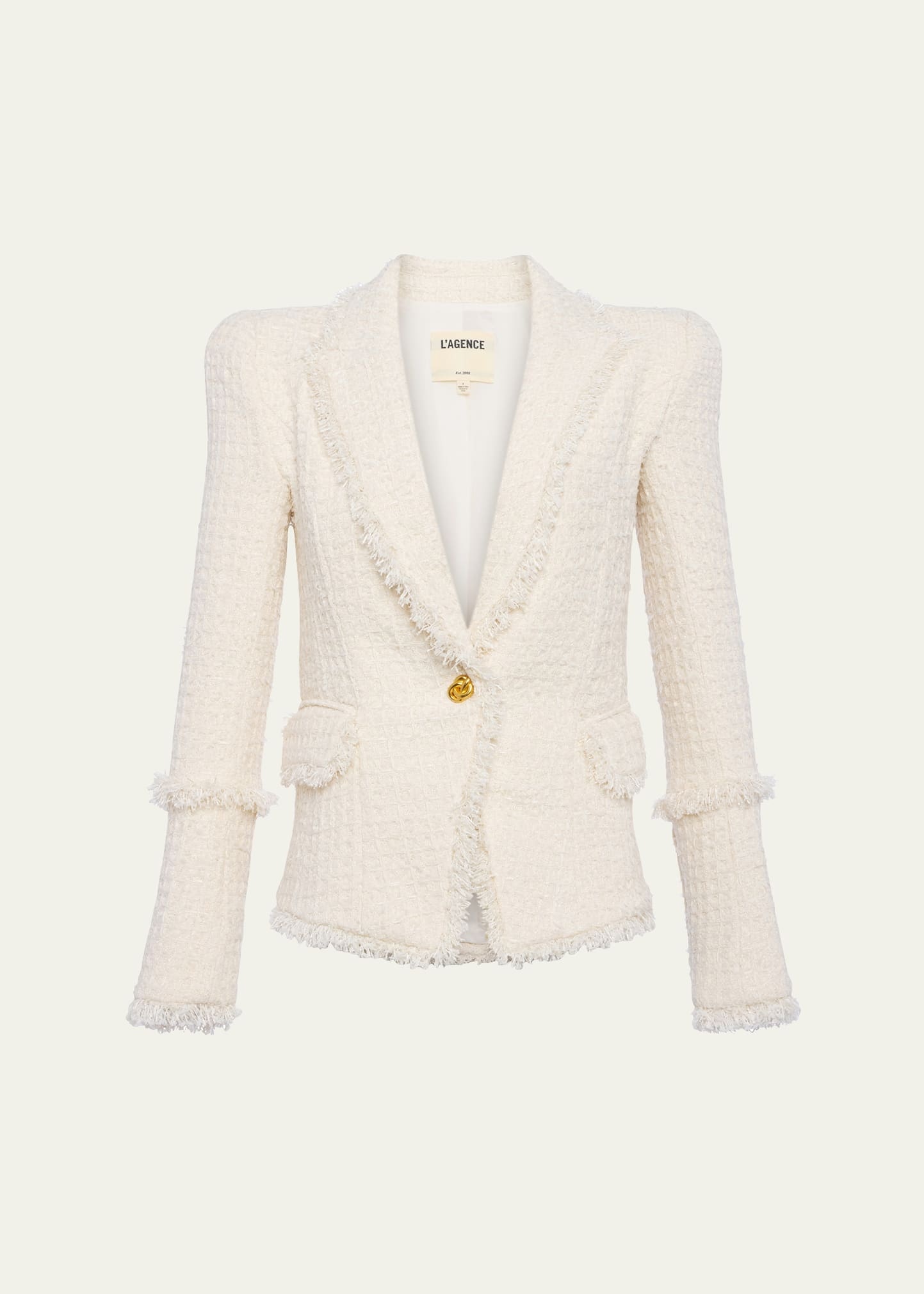 Kaisley Waffle Tweed Blazer - 1